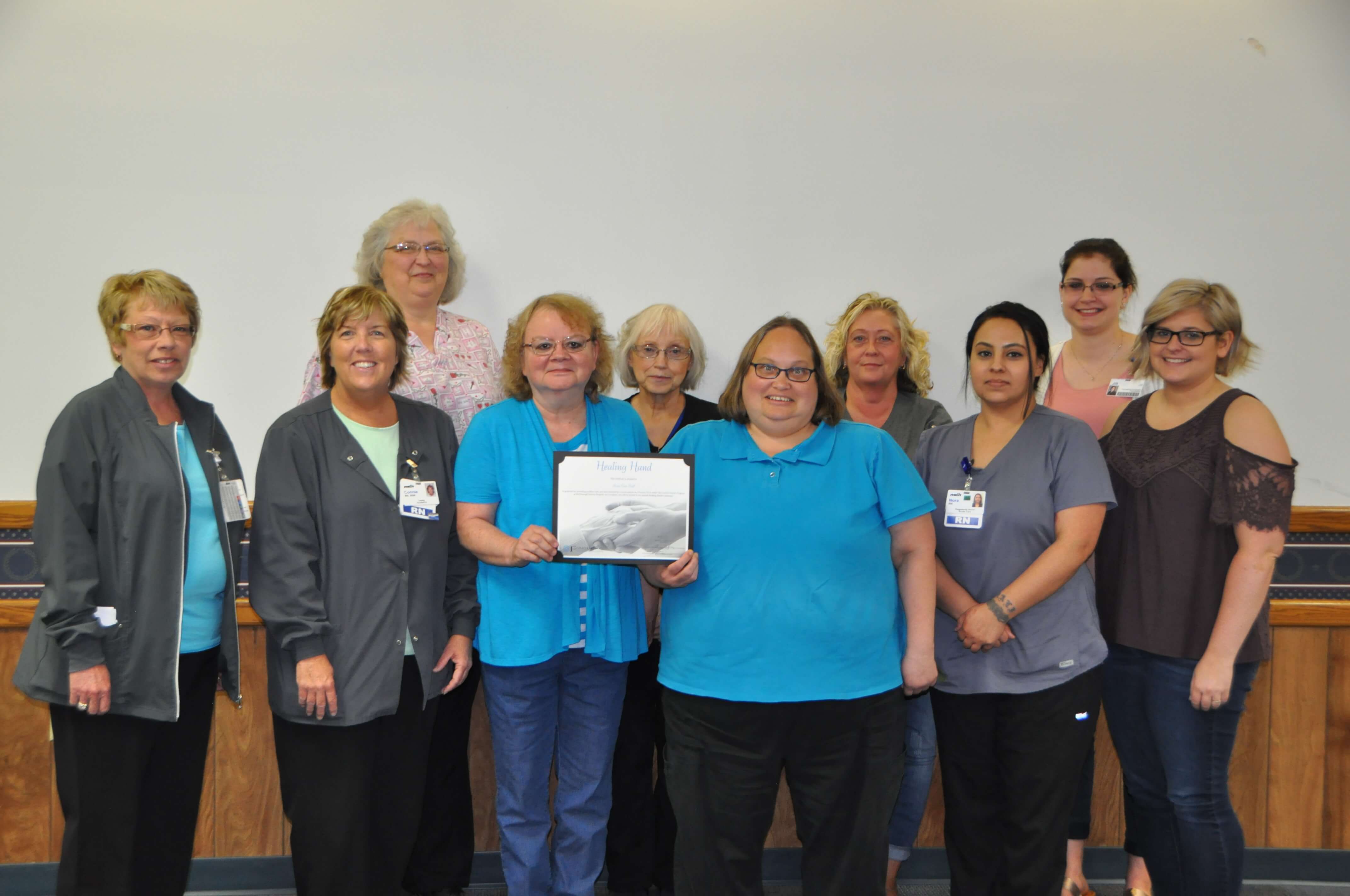 acute care staff with award