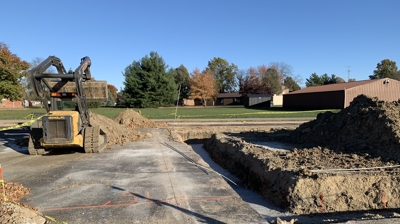 Construction of MDH Drive-Thru Photo