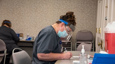 COVID-19 vaccine at MDH Photo