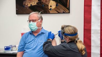 COVID-19 vaccine at MDH Photo