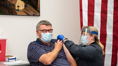 COVID-19 vaccine at MDH Photo