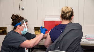 COVID-19 vaccine at MDH Photo