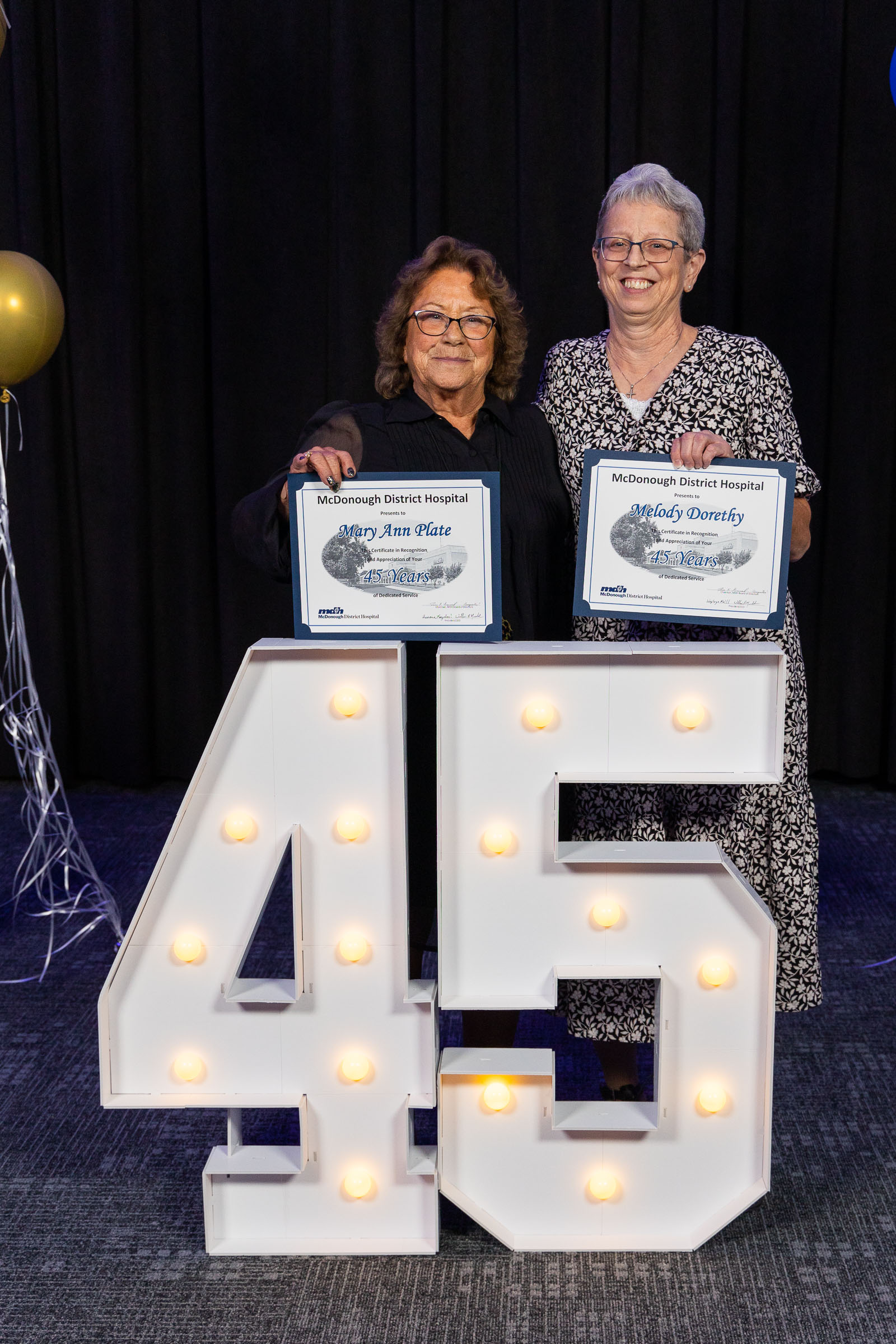 45 years of service