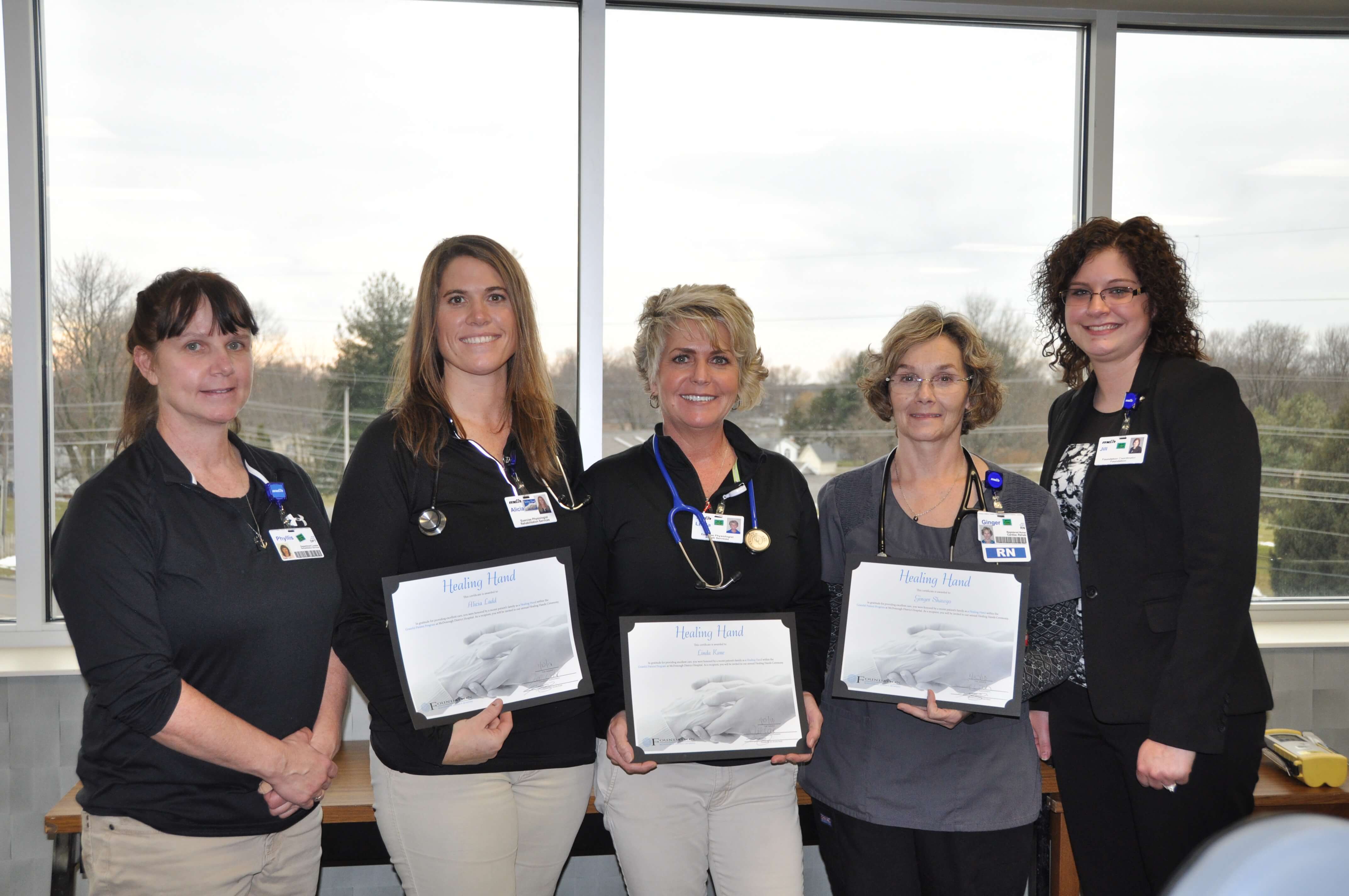 cardiac team with awards