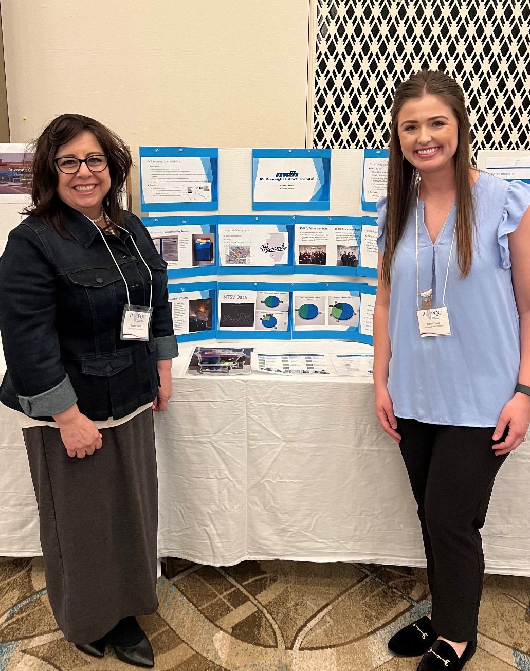 2 women, poster presentation