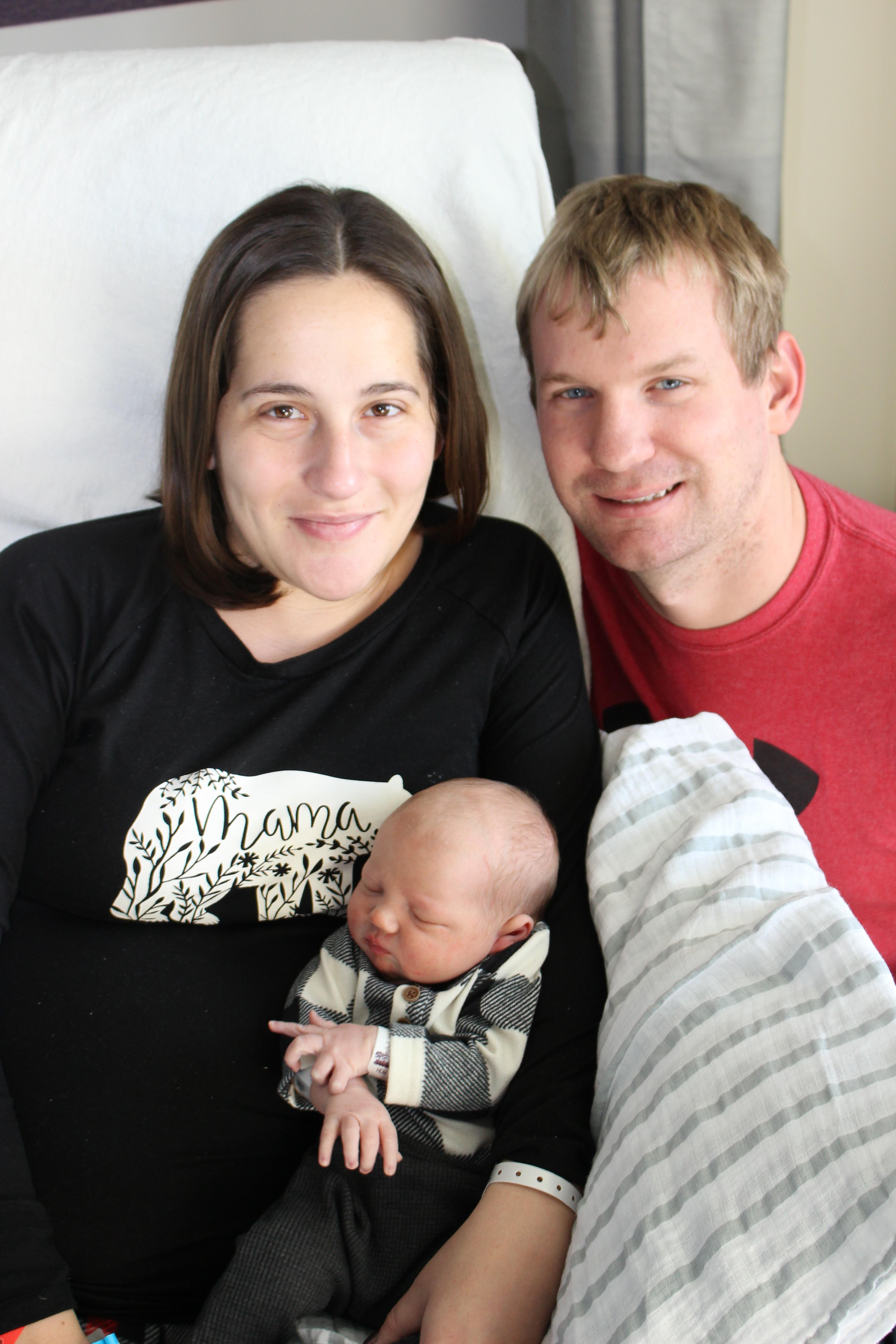 mom and dad and baby
