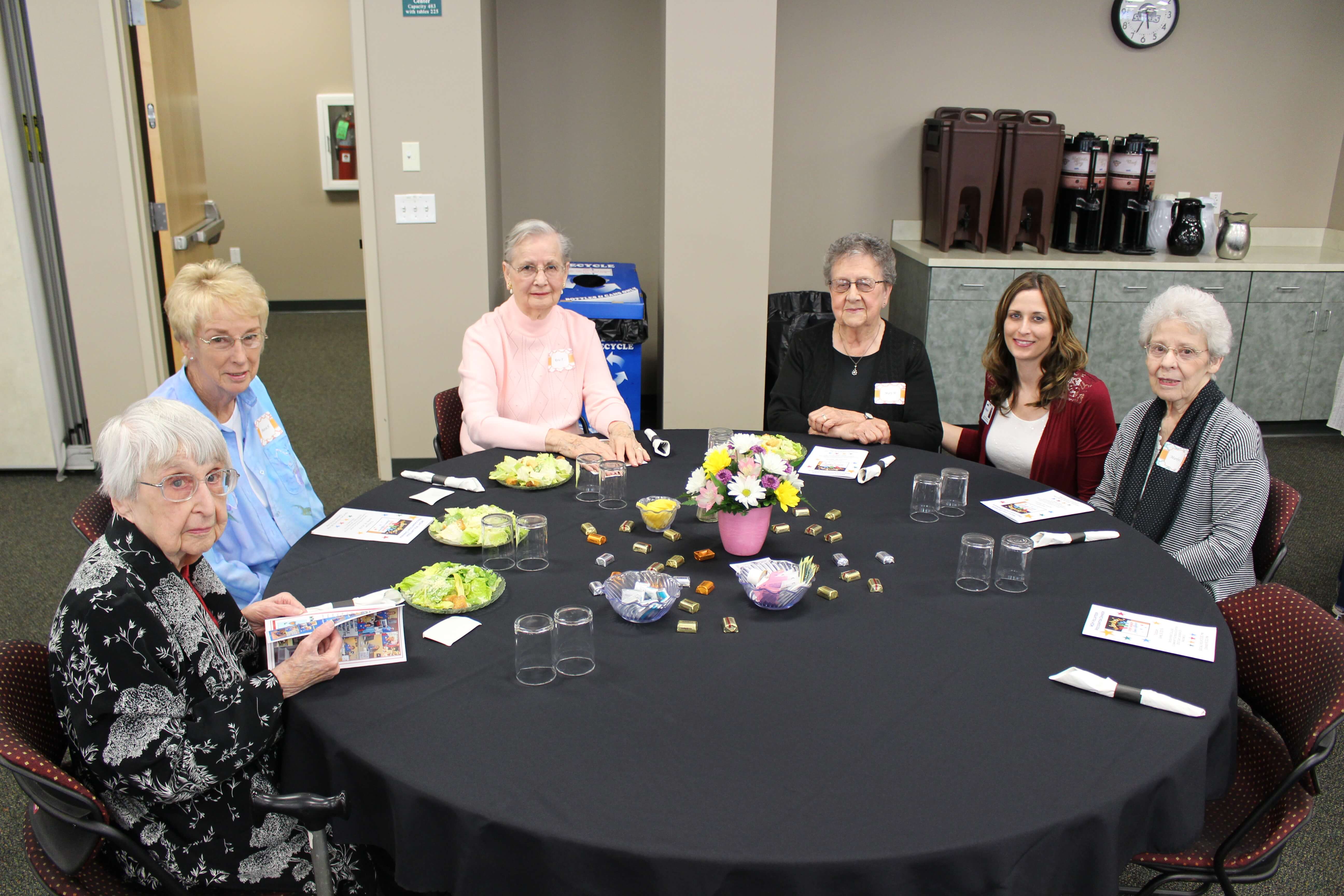 group of people at a table